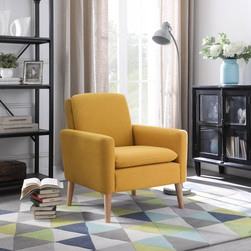 Oliver Biggerstaff 30" W Polyester Blend Armchair & Reviews